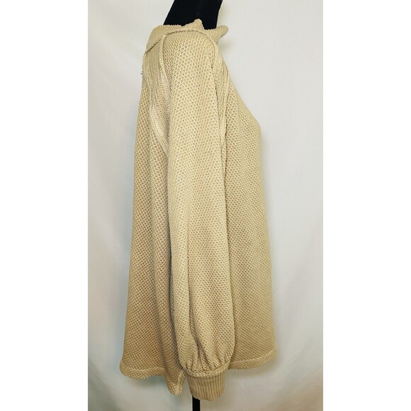 We The Free Tan She's a Keeper Oversized Lagenlook‎ Top Tunic Women's SMALL - Picture 5 of 12